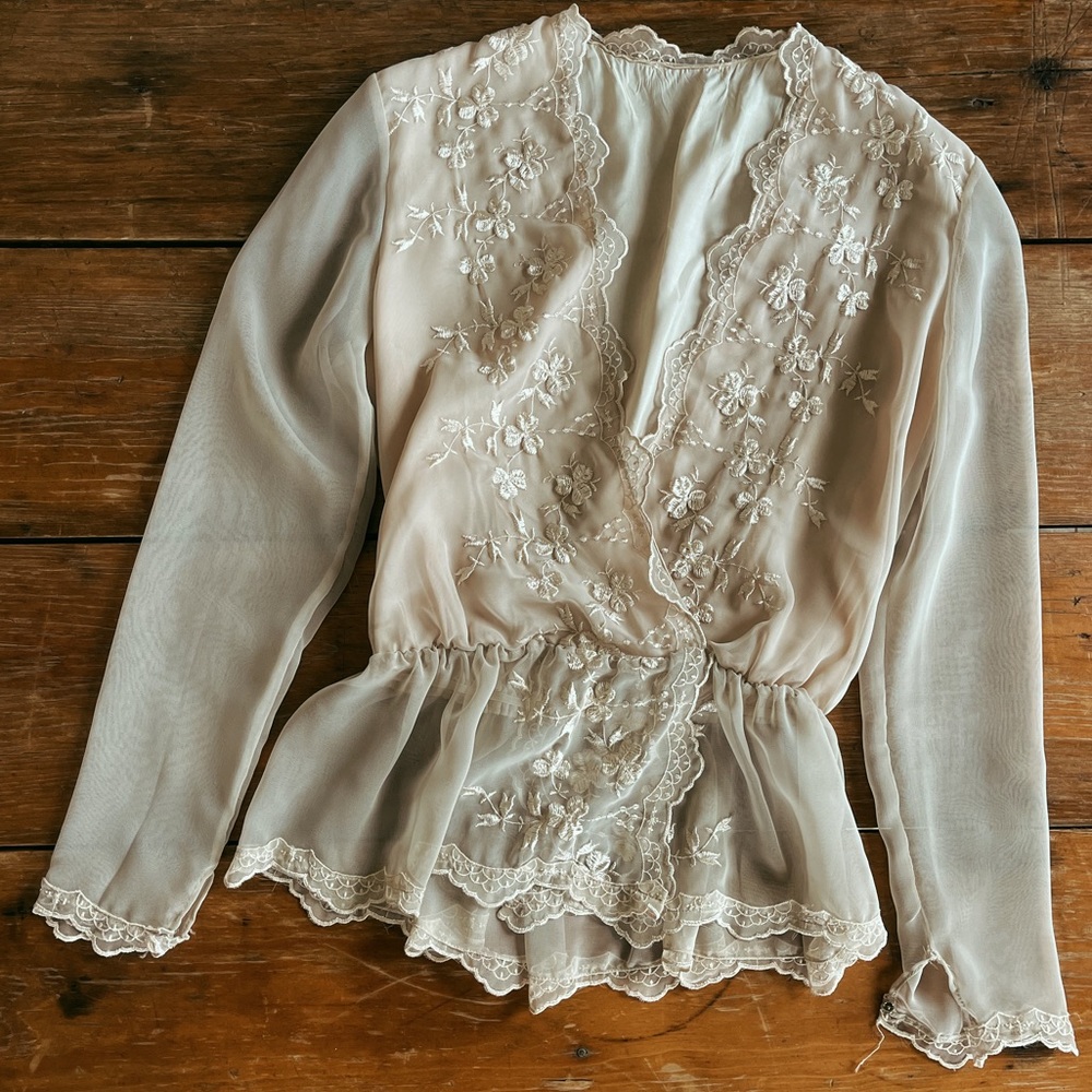 Vintage embroidered women’s blouse